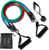 Resistance Bands with Handles, Single Resistance Bands, Exercise Bands with Handles, for Resistance Training, Physical Therapy, Home Workouts, Fitness, Pilates