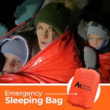 Sierra Madre Emergency Sleeping Bag – Ultralight, Waterproof Mylar Thermal Bivy Sack Tent for Hiking, Bug-Out Bags, Survival Kits – Emergency Survival Space Blanket for Heat Retention 5 Pack