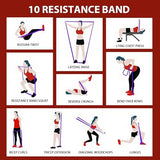 LEEKEY Resistance Bands Set for Pull-Up Assistance & Full-Body Training, Multi-Level Exercise Bands with Bag for Home Workouts, Physical Therapy, Strength Training (Men/Women)