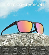 KALIYADI Polarized Sunglasses for Men, Lightweight Sun Glasses with UV Protection for Driving Fishing Golf