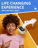 Clear Rear Bidet Attachment for Toilet - Self-Cleaning Dual Nozzle Bidet Toilet Seat with Adjustable Water Pressure - Easy Installation - Hygienic Toilet Accessories - 2 pack