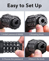 Bike Lock Cable with Combination,High Security 5-Digit Resettable Combination Bicycle Lock Anti-Theft, with Mounting Bracket for Bikes and Scooters