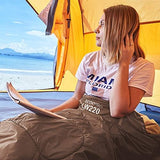 ECOOPRO Warm Weather Sleeping Bag - Portable, Waterproof, Compact Lightweight, Comfort with Compression Sack - Great for Outdoor Camping, Backpacking & Hiking-83 L x 30" W Fits Adults