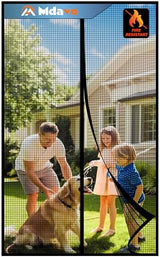 Magnetic Screen Door，Fiberglass Screen Door Mesh，Keep Bugs Out, Heavy-Duty Mesh Curtain,Pet and Kid Friendly, Works with Front Doors, Sliding Doors（32x80 Inch Fiberglass