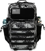 QT&QY 25L/35L/45L Military Tactical Backpack For Men Molle Daypack 3 Day Bug Out Bag Hiking Rucksack With Bottle Holder