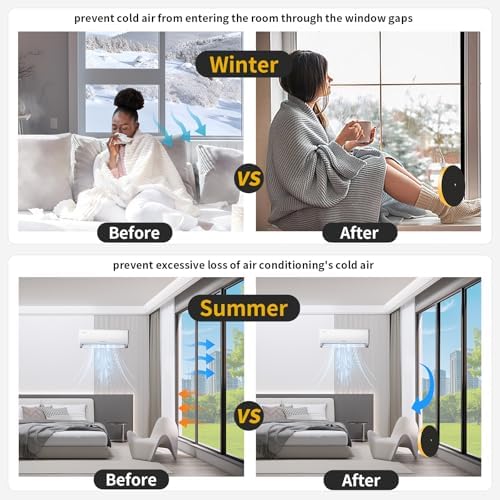 Weather Stripping Door Seal,Weather Stripping,Soundproof,Cold Insulation,High Density CR Foam Insulation Tape for Door, Front Door Frame, Windows,Sliding Door (Black, 1 in x 1/2 in x 13Ft)