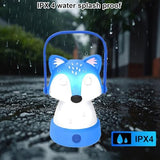 Kids Camping Essentials – Fox LED Kids Lantern and Rechargeable Kids Headlamp Set | Multiple Purposes Kids Nightlight/Flashlight Toys – Great Holiday, Halloween N Birthday Gifts for Toddlers and Kids