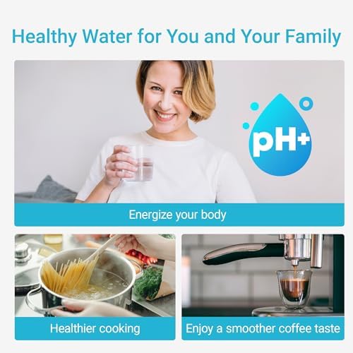 AQUA CREST Alkaline Faucet Filter Replacement, Increase PH, Replacement for Brita® Faucet Filter, Brita® 36311 On Tap Water Filtration System, FR-200, FF-100, 2 Pack