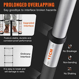 VEVOR Telescoping Ladder, 12.5 FT Aluminum One-Button Retraction Collapsible Extension Ladder, 375 LBS Capacity w/Non-Slip Feet, Portable Multi-Purpose Compact Ladder for Home, RV, Loft, ANSI Listed