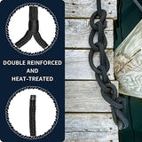 Dock Lines: 1/2" x 25' Double Braided Nylon Boat Dock Lines - Premium Boat Ropes for Secure Docking with 12" Loop - Marine Grade Boat Rope/Dock Line, Sturdy and Hi-Performance - 2 Pack