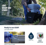 Alpcour Portable Toilet – Compact Indoor & Outdoor Commode w/Travel Bag for Camping, RV, Boat – Piston Pump Flush, 5.3 Gallon Waste Tank, Built-In Pour Spout & Washing Sprayer for Easy Cleaning