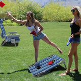 Backpack Beach Chair Aluminum 2 Pack with Folding Camping Table 5-Position Lay Flat Lounge Chair Outdoor for Adults with Insulated Cooler Bag and Cup Holder