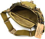 ArcEnCiel Tactical Fanny Pack for Men Waist Bag Hip Belt Outdoor Hiking Fishing Bumbag with Patch