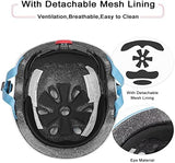 Kids Bike Helmet,Toddler Skateboard Helmets for Ages 2-3-5-8-14 Years Boys Girls，Adjustable Multi-Sport Bicycle Skateboarding Football Roller Skating Scooter Rollerblade Balance Bike Helmet