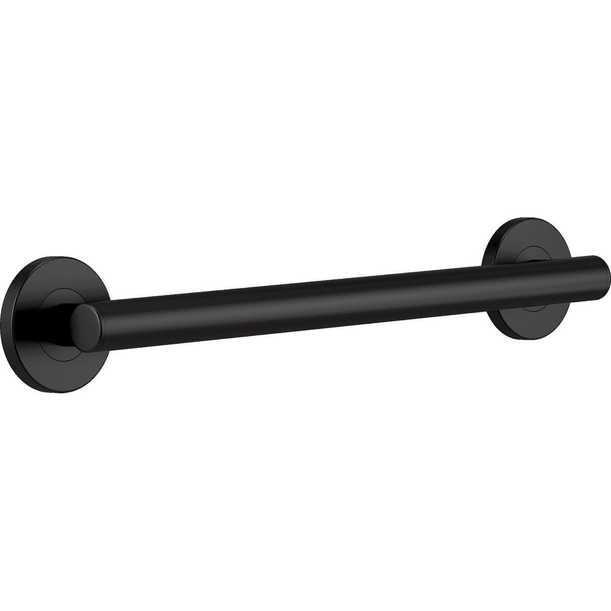Delta Contemporary (1-Pack) 18' Shower Grab Bar ADA Compliant Matte Black 450 lb Capacity Bathroom Safety Handle for Shower, Bathtub | Wall Mounted Balance Assist, Handicap Grip 41818-BL