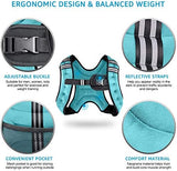 Weighted Vest Weight Vest for Men Women Kids Weights Included, Body Weight Vests Adjustable for Running, Training Workout, Jogging, Walking