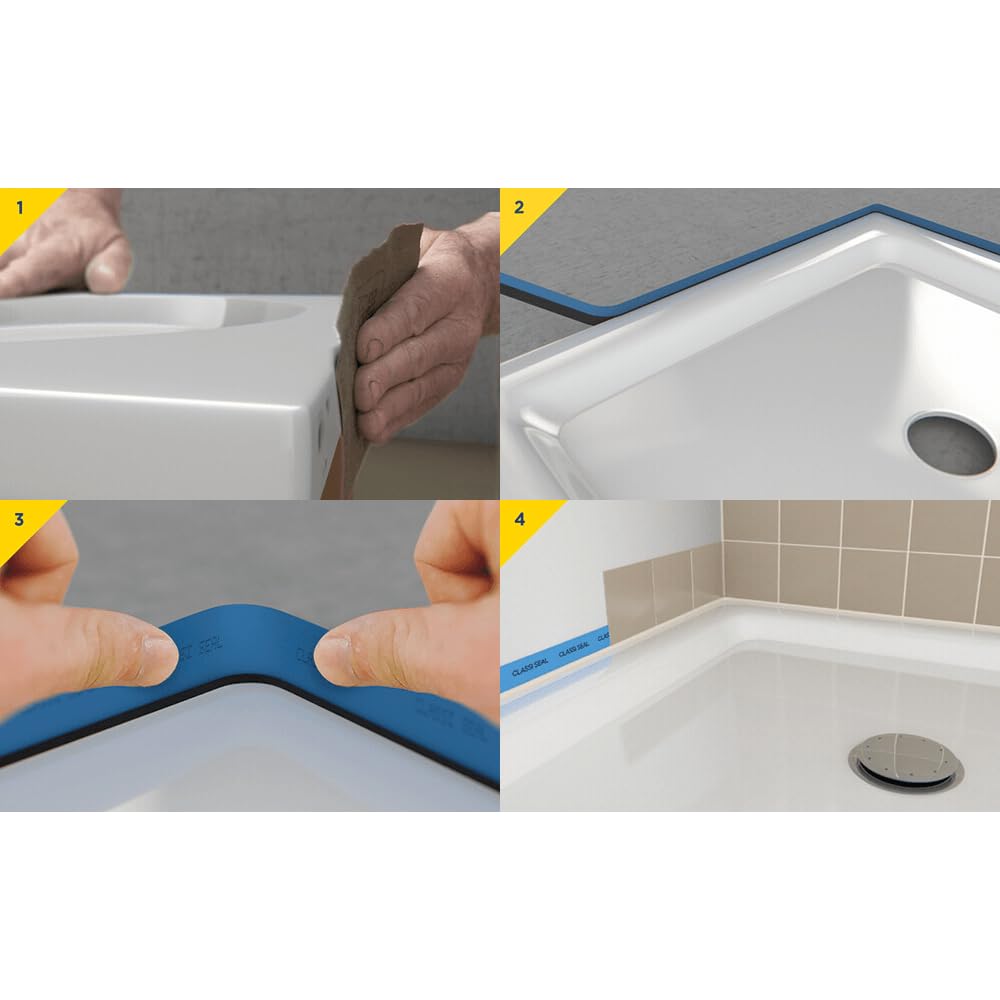 Classi-Seal 4 Metre Self Adhesive Flexible Waterproof Upstand Bath Seals