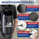 Bear Bag Hanging Kit - 10L Waterproof Bear Proof Food Storage Bag, 2 Straps, Rock Sack & 2 Ropes with 4 Safety Clips for Hiking, Kayaking, Camping, Outdoor Adventures