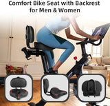 Oversized Bike Seat for Peloton Bike & Bike+, Comfort Seat Cushion Compatible with Peloton, Road or Exercise Bikes, Bicycle Wide Saddle Replacement for Men & Women, Accessories for Peloton