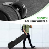 Golf Travel Bags for Airlines with Adjustable Support Rod and Detachable Shoulder Straps, Soft Foldable Golf Club Travel Covers, 900D Heavy Duty Oxford -Universal Size