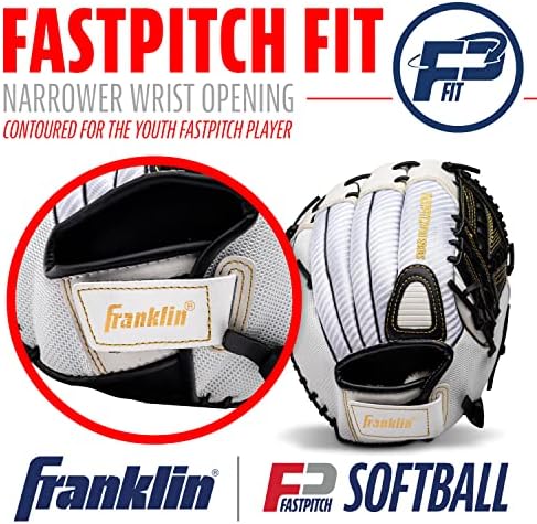 Franklin Sports Girls Softball Glove-Women's Windmill Fastpitch+Slowpitch Softball Glove-Right and Left Hand-Adult