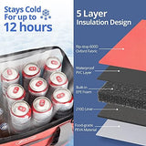 Maelstrom Soft Cooler Bag,Collapsible Soft Sided Cooler,24/30/60/75 Cans Beach Cooler,Ice Chest,Large Leakproof Camping Cooler,Portable Travel Cooler for Grocery Shopping,Camping,Road Trips