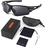 BEACOOL Polarized Sports Sunglasses for Men Women Youth Baseball Fishing Cycling Running Golf Motorcycle Tac Glasses UV400