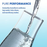 Aquasana Under Sink Water Filter System - Reduces PFAS, Lead, & Chlorine in Drinking Water - Under Counter Claryum Filtration for Kitchen - 3-Stage Max Flow - Chrome Faucet - AQ-5300+.56