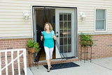 Fenestrelle Magnetic Screen Door for French & Sliding Door, Large Pet & Kids, Keep Bugs Out, Heavy Fiberglass Mesh, Self Closing Continuous Magnetic Seal (Fits Door Size 70"x80", White Trim)
