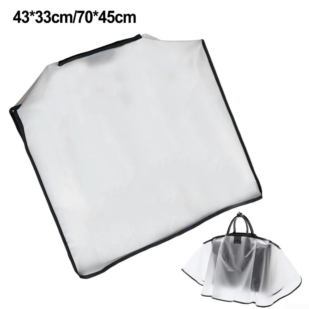 Oniissy Purse Poncho-Handbag Raincoat Poncho-Handbag Waterproof EVA Rain Protector,Lightweight Purse Rain Cover For Tote Bags Camping Travel Trip(Rectangular)