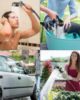 AUTOPkio Portable Camping Shower, 6000mAh Rechargeable Camp Shower Pump with USB Cable & Electric Outdoor Shower Head Sprayer for Camping, Hiking, Pet Bathing, Washing