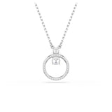 Swarovski Constella Pendant, Pavé, Round Cut, Clear, Rhodium Finished