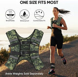 APEXUP Weighted Vest with 5lbs/10lbs/15lbs/20lbs/25lbs/30lbs Weights and Reflective Stripe, Weight Vest Men Women for Workout, Strength Training, Running