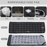 ABORON 2 Pack Folding Camping Cot W/Mat for Adults, Heavy Duty Outdoor Bed with Carry Bag,1200 D Layer Oxford Travel Camp Cots