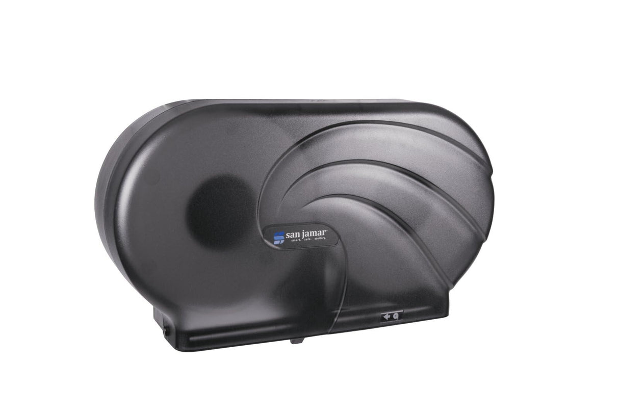 SJMR4090TBK - San Jamar Oceans Twin 9amp;quot; JBT Toilet Tissue Dispenser
