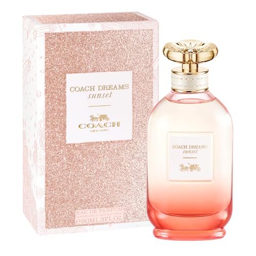 Coach Dreams Sunset Eau de Parfum - Long Lasting Fragrance with notes of Pear, Jasmine & Tonka Bean - Floral & Gourmand - 3.0 fl. oz.