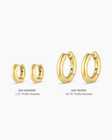 gorjana - Lou Huggies 1/2" Drop - 18k Gold Plated for Women