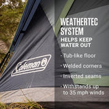 Coleman 4-Person Dark Room Skydome Camping Tent, Blue