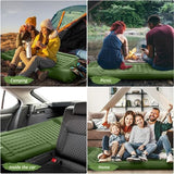 78in x 29in x 5in Camping Sleeping Pad, Upgraded Durable Waterproof Compact Traveling Air Mattress, Built-in Foot Pump, Ultralight Inflatable Sleeping Mat for Backpacking, Hiking