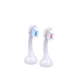 Emmi-dent Metallic/Professional 2-Pin Bristle-Head Attachments - Electric Toothbrush Replacement Heads. Cleans with Ultrasound Waves (Kids/Young Adult 2 Pack)