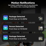 Wyze Battery Video Doorbell Wireless Camera, 1536x1536 HD+ with Color Night Vision, 2-Way Audio, 1:1 Head-to-Toe View, Person/Vehicle/Package Monitor, Wire-Free/Wired Option, 1 Minute Easy Setup