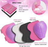 Kids Protective Gear Set Knee Pads for Kids 3-14 Years Toddler Knee and Elbow Pads with Wrist Guards 3 in 1 for Skating Cycling Bike Rollerblading Scooter
