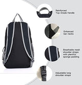 Outlander Packable Handy Lightweight Travel Hiking Backpack Daypack, Black