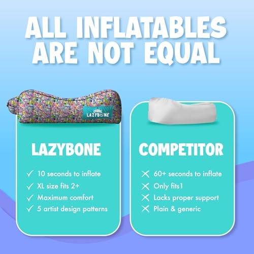 Chillbo Inflatable Couch – Cool Inflatable Chair. Upgrade Your Camping Accessories. Easy Setup is Perfect for Hiking Gear, Beach Chair and Music Festivals.