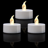 KOABY 100 Pack Warm White LED Tea Lights, Last 100H+, Flickering Flameless Battery Operated Tea Lights for Decor