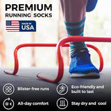 Wrightsock CoolMesh II Tab Running Socks for Men and Women – Eco-Friendly Anti Blister Socks - American Made