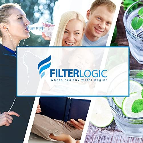 FilterLogic NSF Certified Pitcher Water Filter, Replacement for Brita® Classic 35557, OB03, Mavea® 107007, Replacement for Brita® Pitchers Grand, Lake, Capri, Wave and More (Pack of 6)