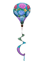 Colorful Hydrangea Spring Hot Air Balloon Wind Twister 54" x 12" Briarwood Lane
