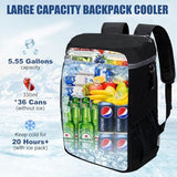Backpack Cooler Insulated Leak Proof for Men Wowen 36 Cans Soft Cooler Backpack Insulated Waterproof Large Capacity Coolers Bag Portable for Lunch Camping Travel Picnic Hiking