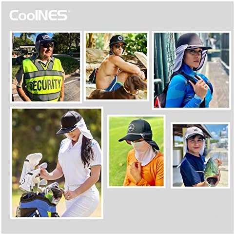 UV Sun Protection Neck Drape Adjustable Multifunctional 2 in 1 Face Covering for Outdoor Fishing - Unisex